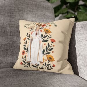 Our Lady of Fatima Decorative Pillow – Catholic Marian Throw Pillowcase