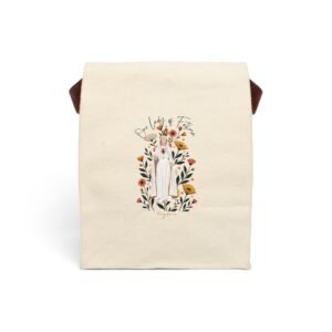 Meadow & Grace: Our Lady of Fatima Canvas Roll-Top Lunch Bag